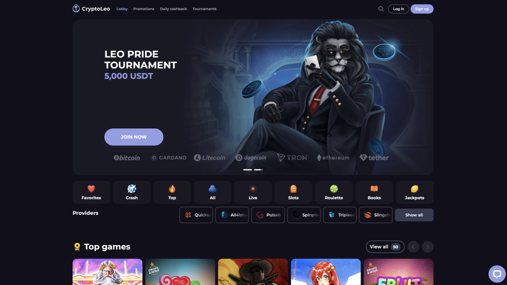 Cryptoleo crypto casino