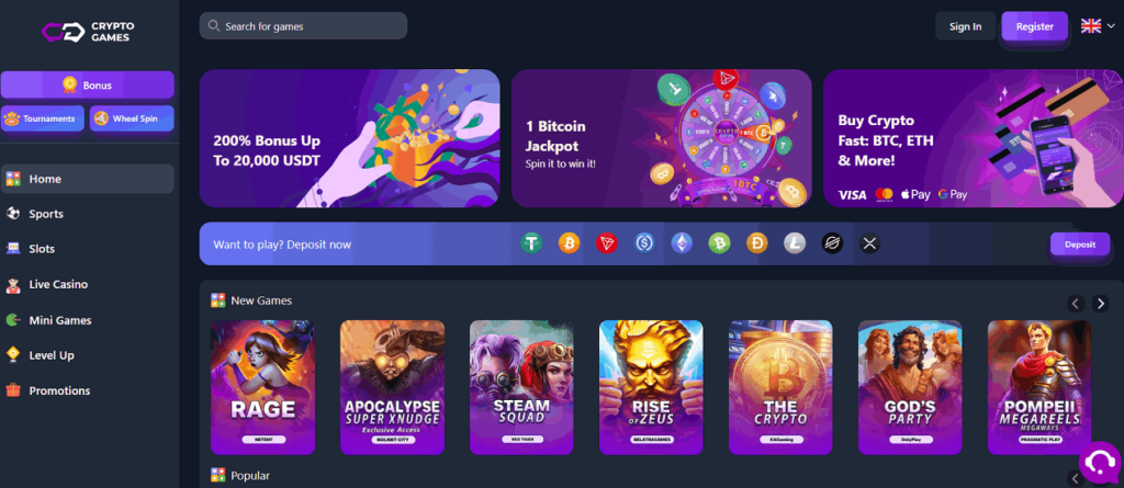 Crypto-Games.io crypto casino