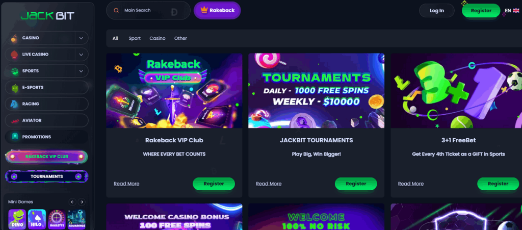 Jackbit BNB kumarhanesi