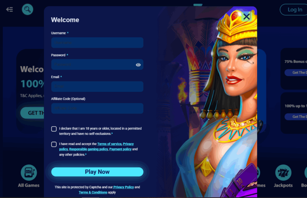 Blizz crypto casino account