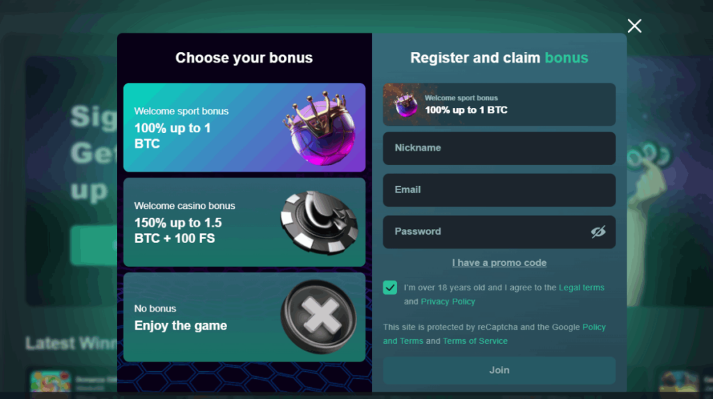 Vave crypto casino account
